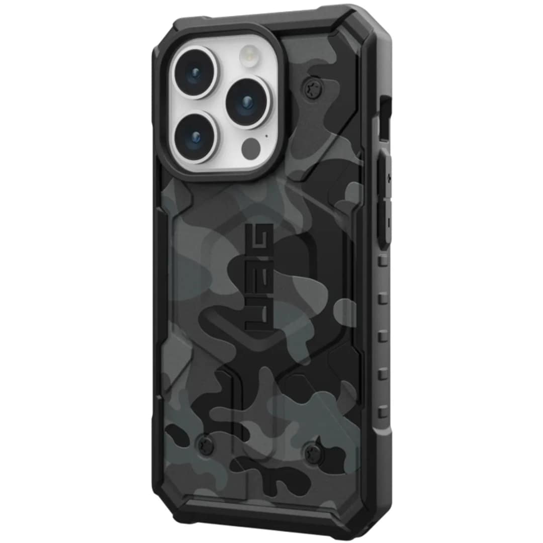 Чехол UAG с поддержкой MagSafe Pathfinder SE для iPhone 15 Pro Black Midnight Camo, Черный — фото 8