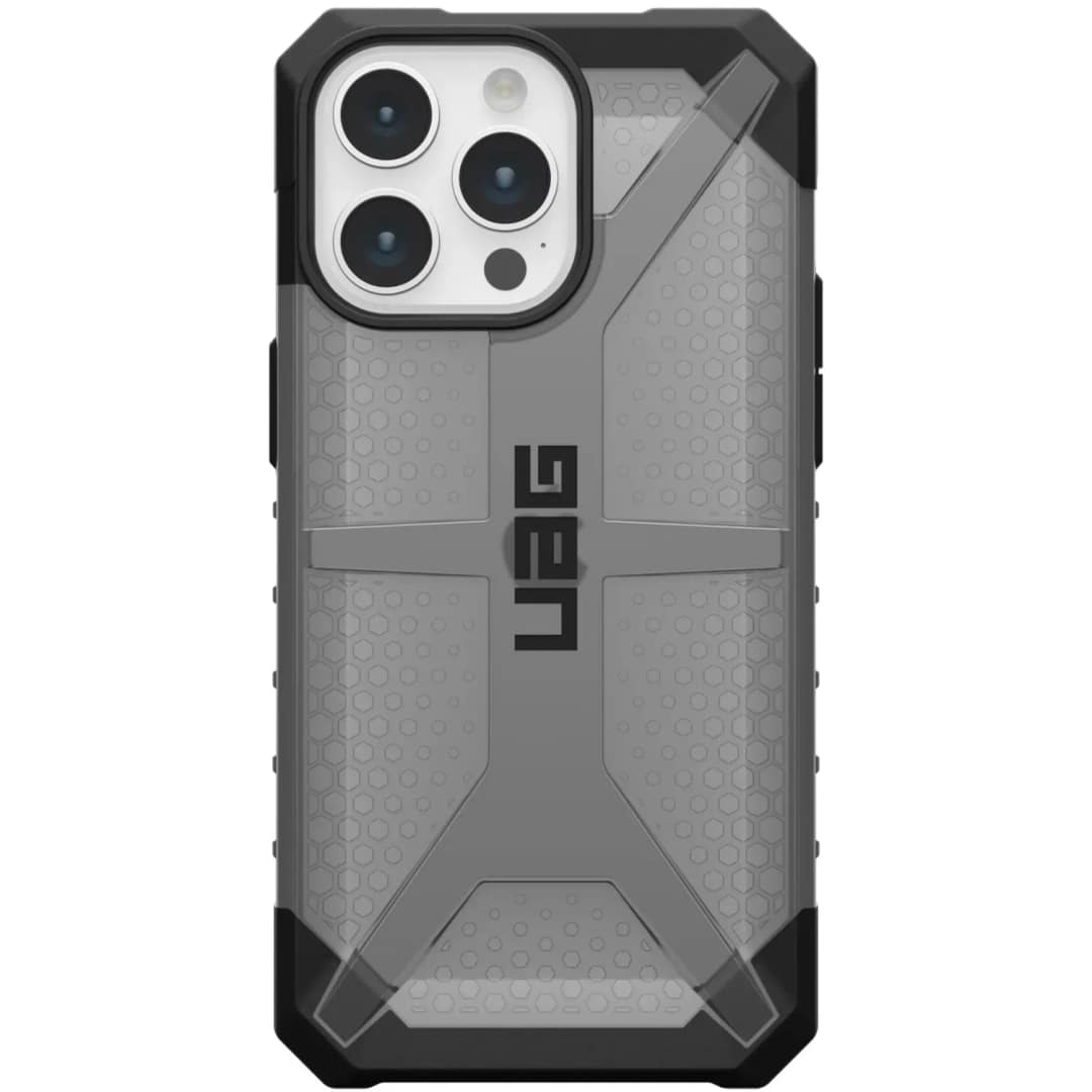 Чехол UAG Plasma для iPhone 15 Pro Max Ash, Прозрачный тёмный — фото 2