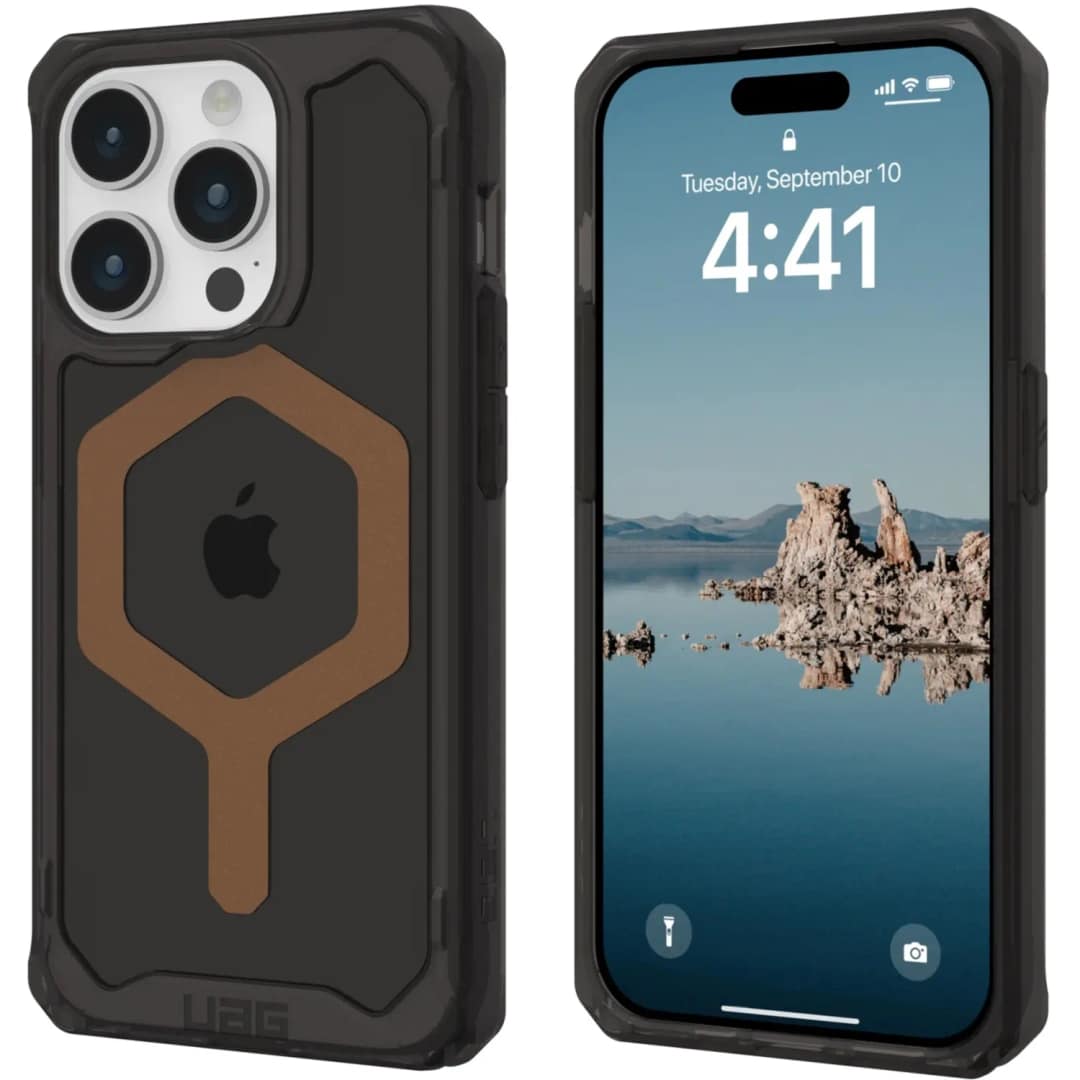 Чехол UAG с поддержкой MagSafe Plyo для iPhone 15 Pro Max Black Bronze, Черный — фото 4