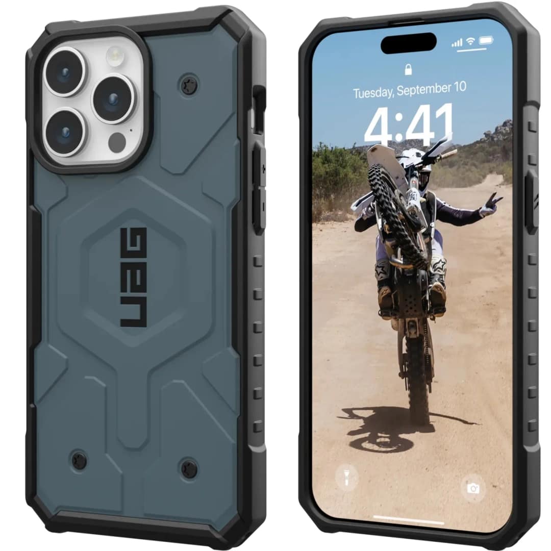 Чехол UAG с поддержкой MagSafe Pathfinder для iPhone 15 Pro Max Cloud Blue, Синий — фото 5
