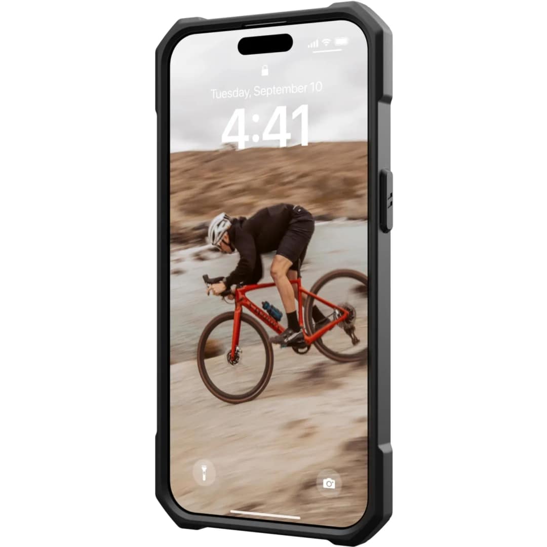 Чехол UAG с поддержкой MagSafe Essential Armor для iPhone 15 Pro Max Olive Drab, Черный — фото 5