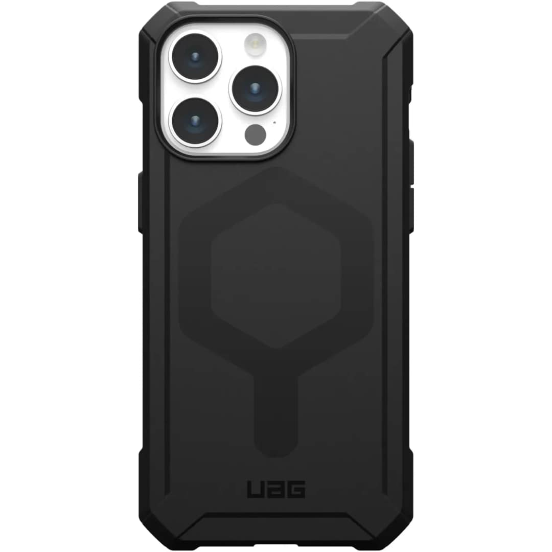 Чехол UAG с поддержкой MagSafe Essential Armor для iPhone 15 Pro Max Olive Drab, Черный — фото 8