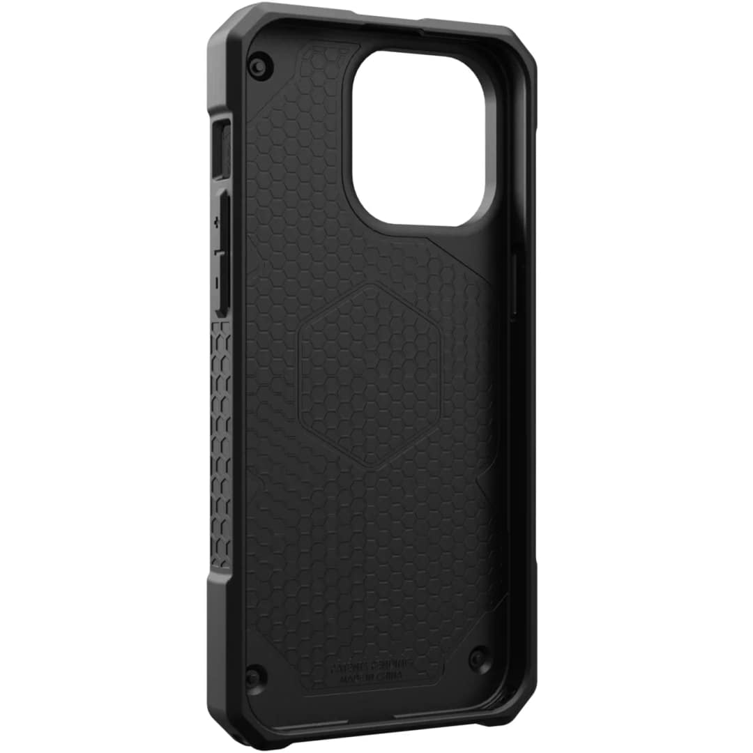 Чехол UAG с поддержкой MagSafe Monarch Pro для iPhone 15 Pro Max Carbon Fiber, Серый — фото 3