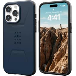 Чехол UAG с поддержкой MagSafe Civilian для iPhone 15 Pro Max Mallard, Синий — фото 4