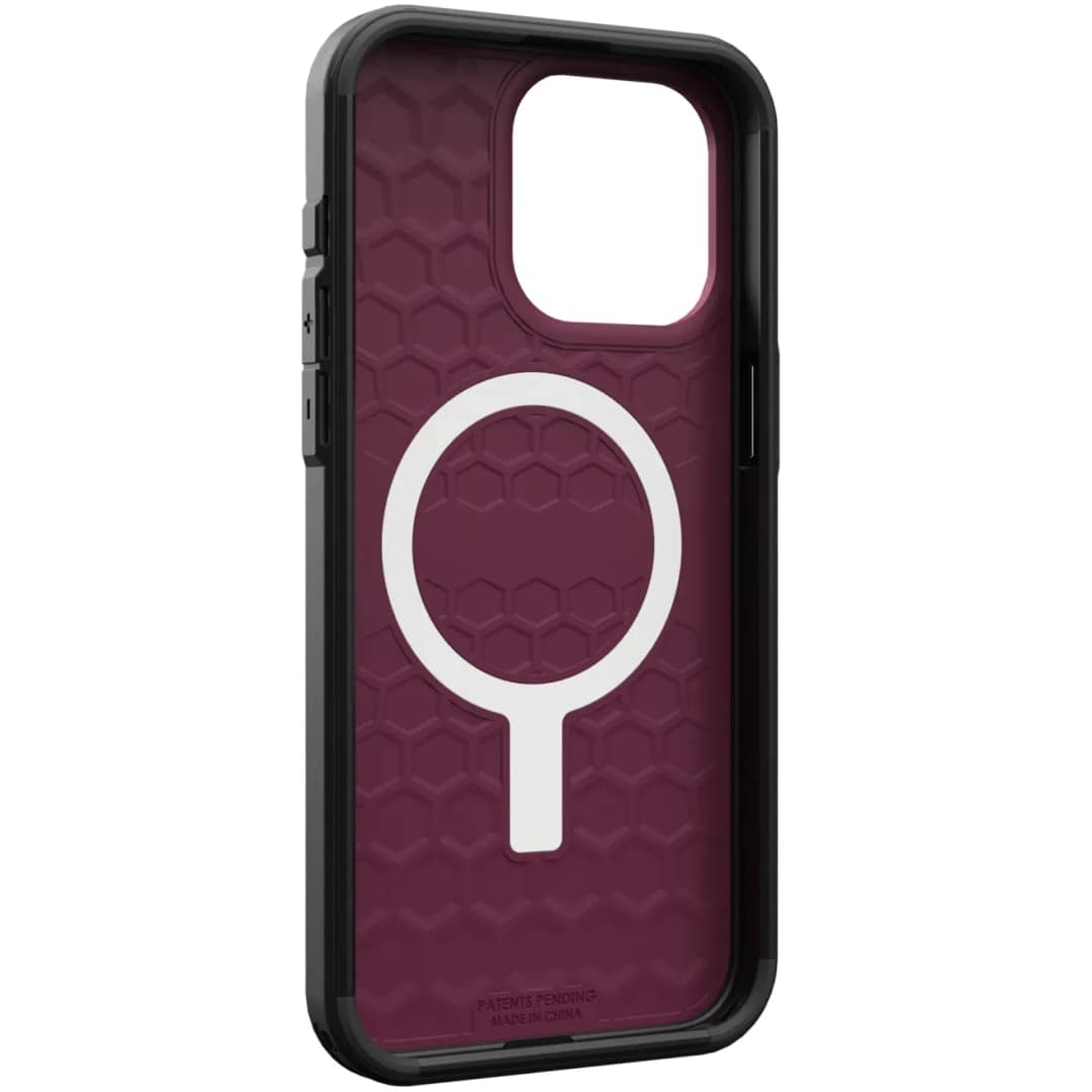 Чехол UAG с поддержкой MagSafe Civilian для iPhone 15 Pro Max Bordeaux, Бордовый — фото 2