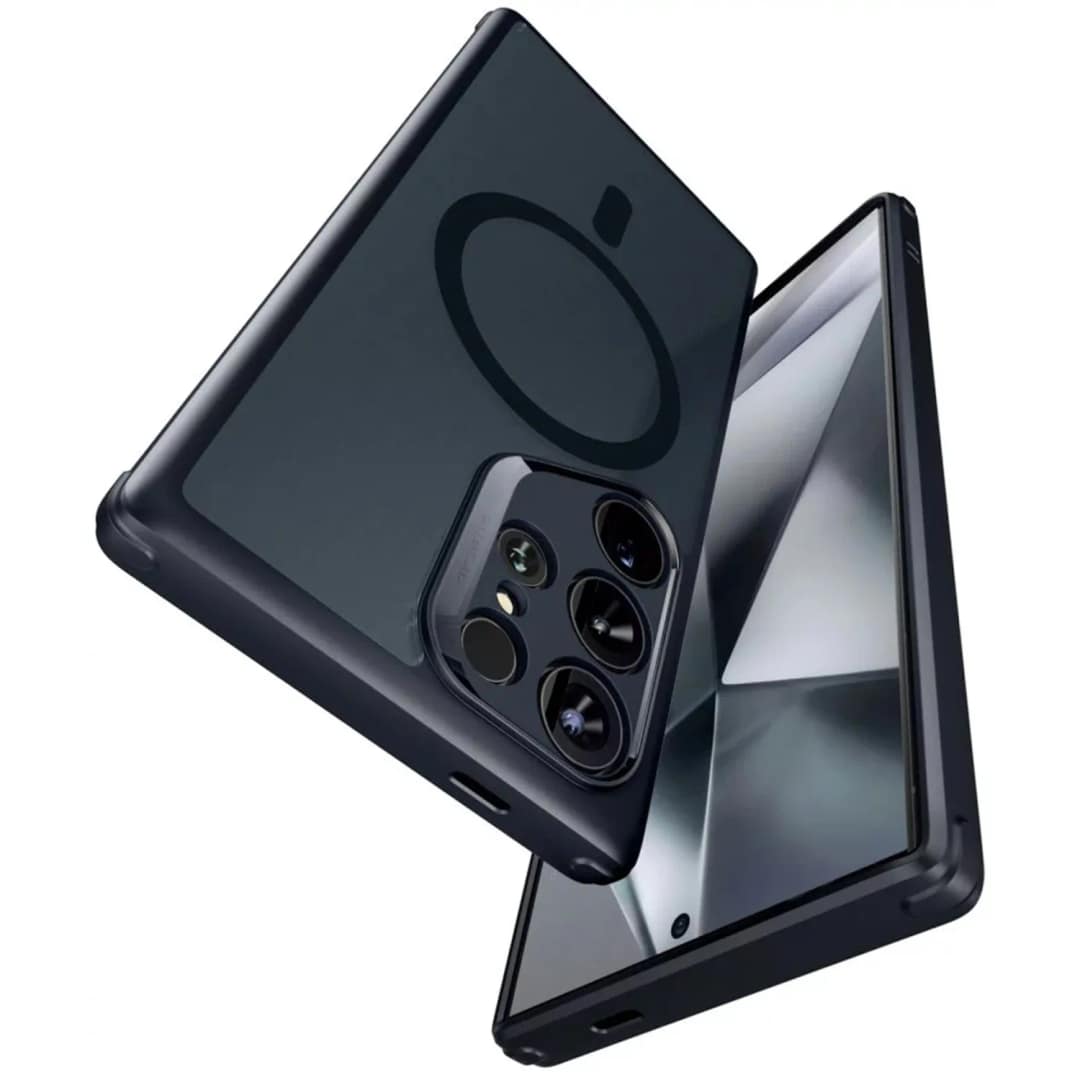 Чехол ESR Classic Hybrid Halolock Magsafe для Galaxy S24 Ultra Frosted Black, Прозрачный тёмный — фото 2