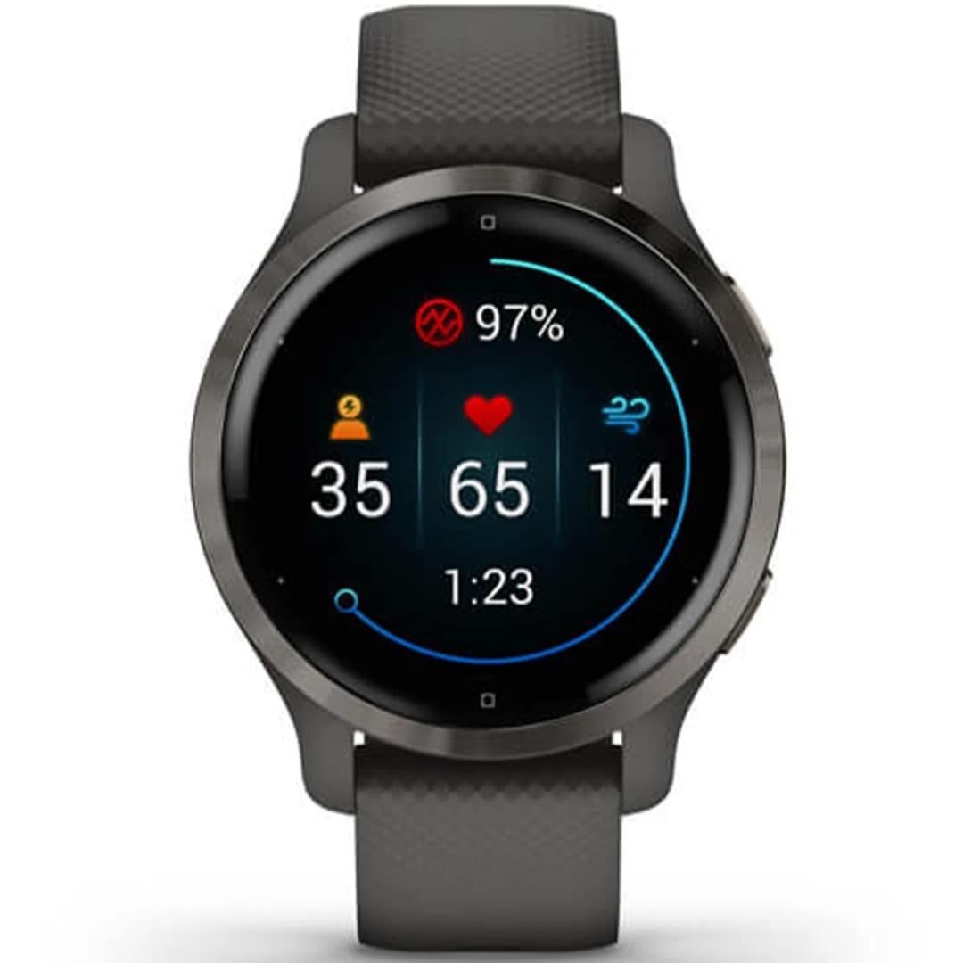 Умные часы Garmin Venu 2s 40mm Slate, Черный — фото 8