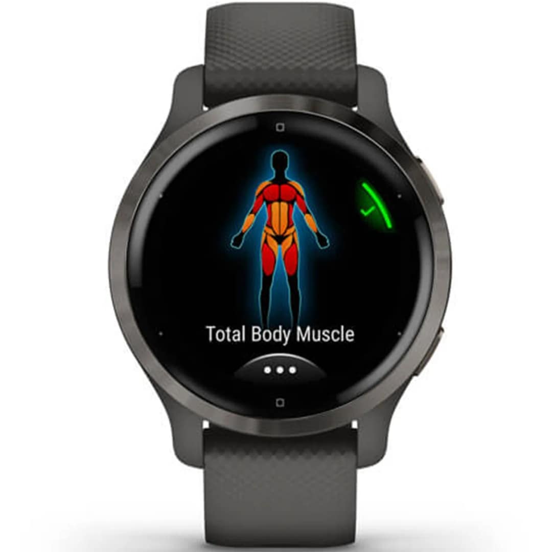 Умные часы Garmin Venu 2 Plus 43mm Slate, Черный — фото 5