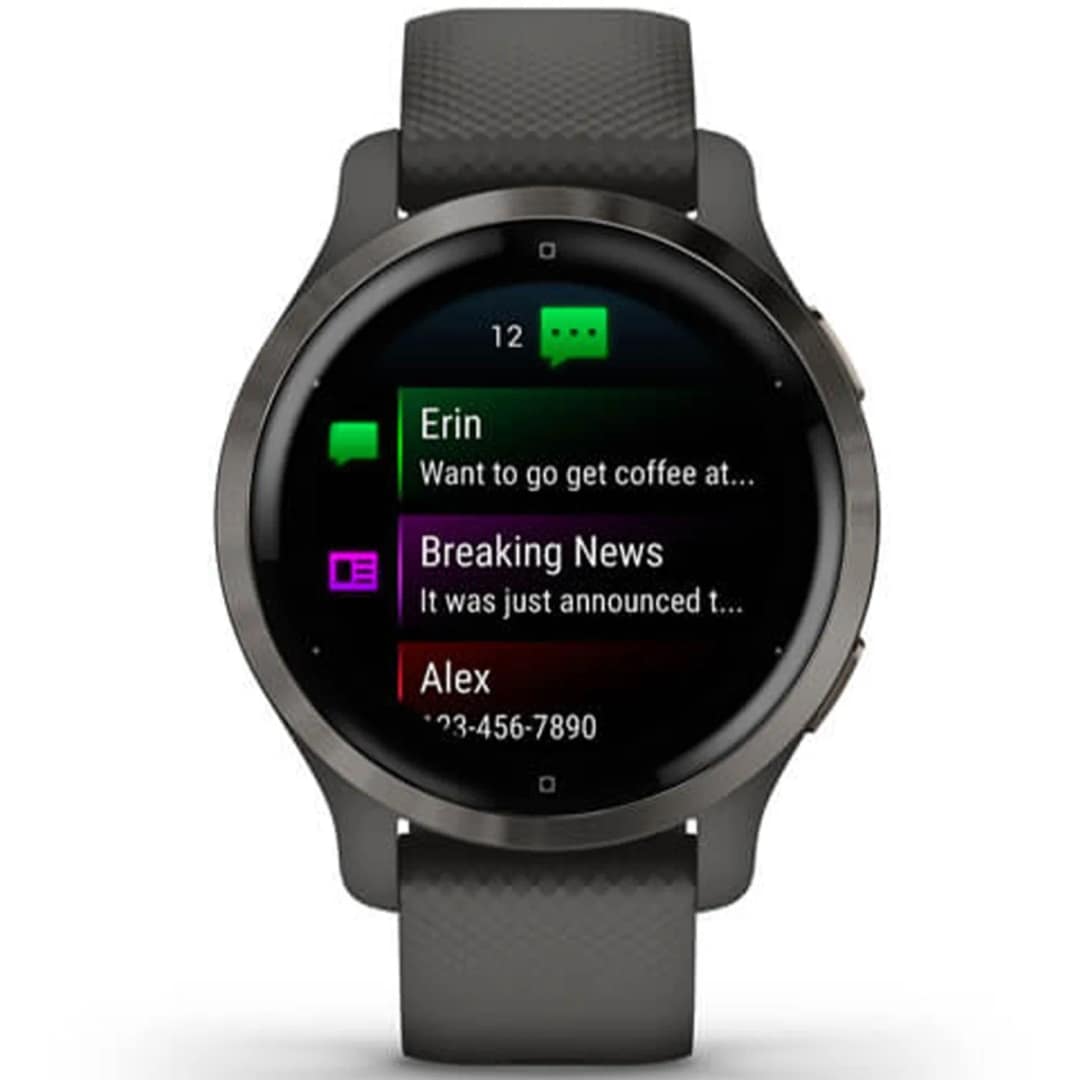 Умные часы Garmin Venu 2 Plus 43mm Slate, Черный — фото 7
