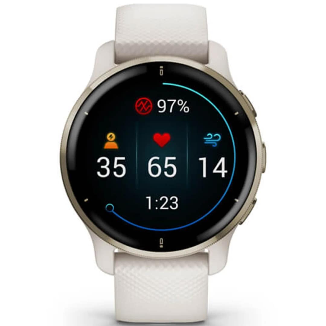 Умные часы Garmin Venu 2 Plus 43mm Cream Gold, Золотистый — фото 6