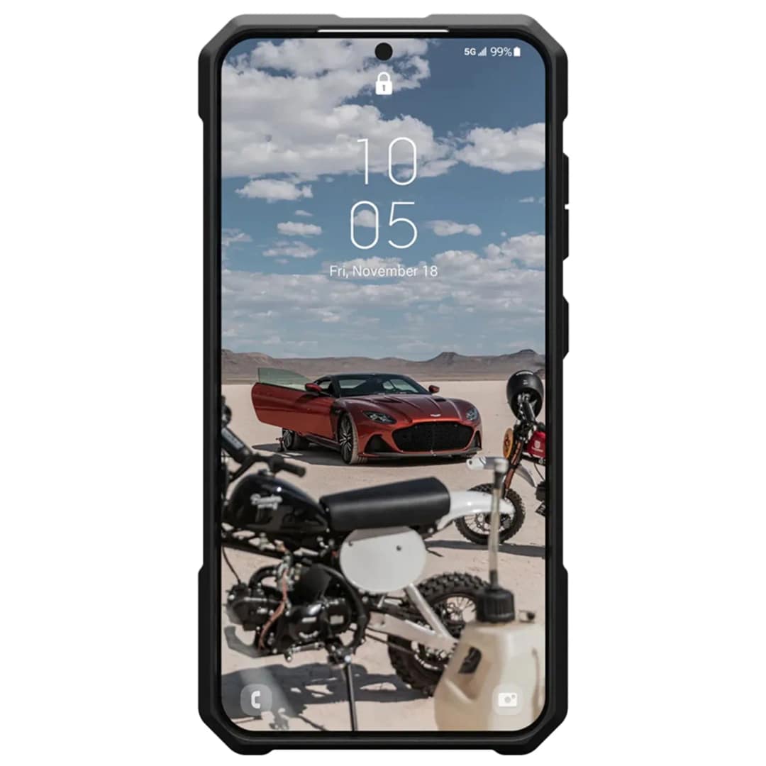 Чехол UAG Monarch PRO with MagSafe для Galaxy S24 Black Kevlar — фото 3