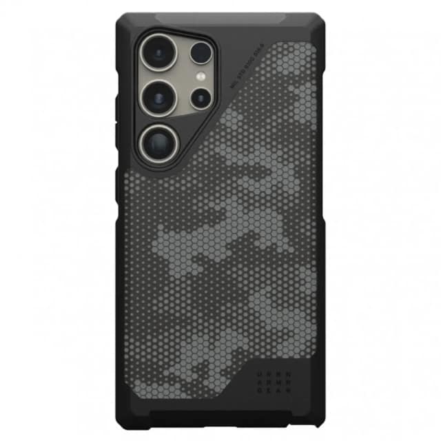 Чехол UAG Metropolis LT with MagSafe для Galaxy S24 Ultra Micro Hex Camo Graphite, Черно-серый