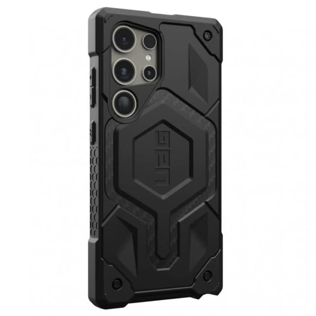 Чехол UAG Monarch PRO with MagSafe для Galaxy S24 Ultra Carbon Fiber, Черный 