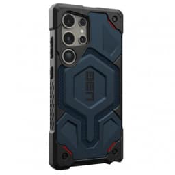 Чехол UAG Monarch PRO with MagSafe для Galaxy S24 Ultra Kevlar-Mallard, Синий — фото 2