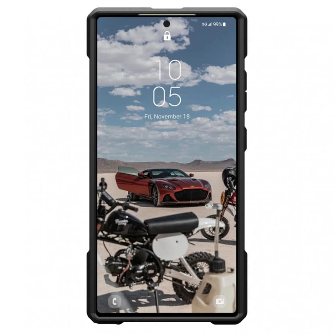 Чехол UAG Monarch PRO with MagSafe для Galaxy S24 Ultra Kevlar-Mallard, Синий — фото 3