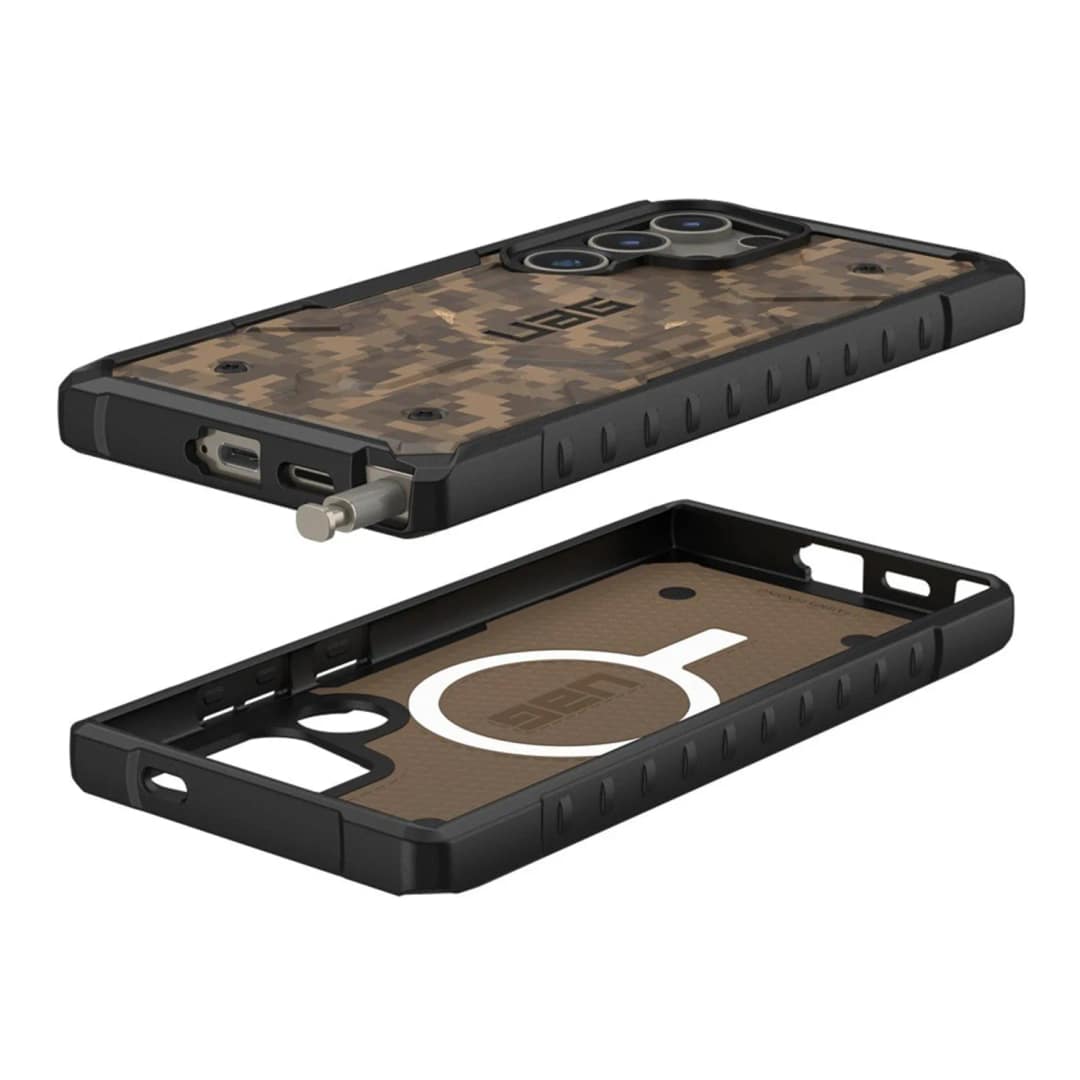 Чехол UAG Pathfinder Pro with MagSafe для Galaxy S24 Ultra Digi Camo Dark Earth, Коричневый — фото 4