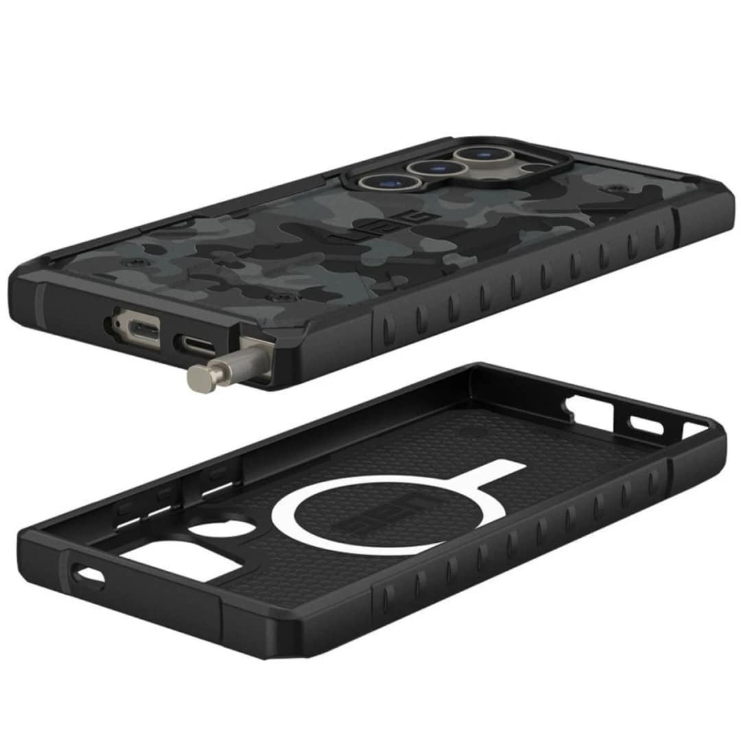 Чехол UAG Pathfinder Pro with MagSafe для Galaxy S24 Ultra Midnight Camo, Серый — фото 3