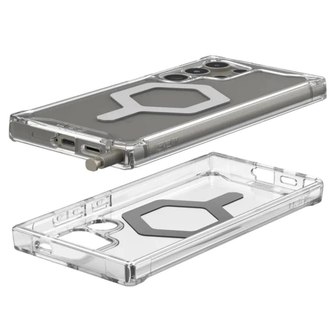 Чехол UAG Plyo PRO with MagSafe для Galaxy S24 Ultra Ice-Silver, Серебристый — фото 2