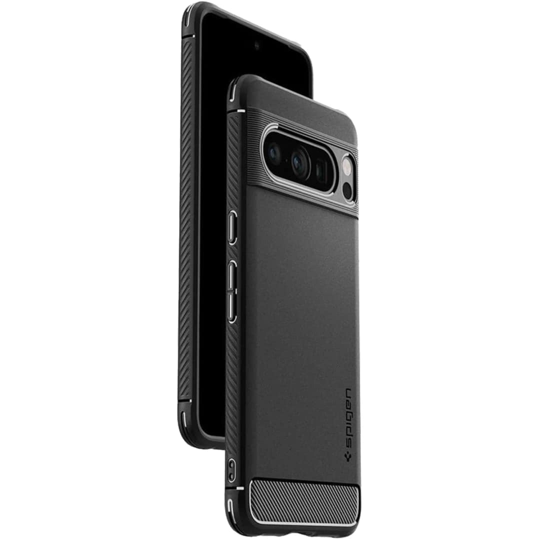 Чехол Spigen Rugged Armor для Google Pixel 8 Pro Matte Black, Черный — фото 2
