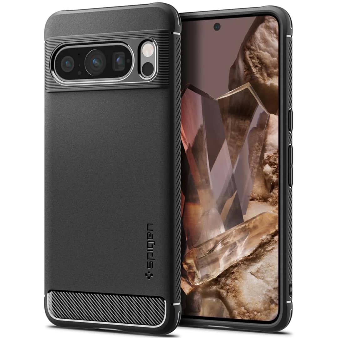 Чехол Spigen Rugged Armor для Google Pixel 8 Pro Matte Black, Черный — фото 4