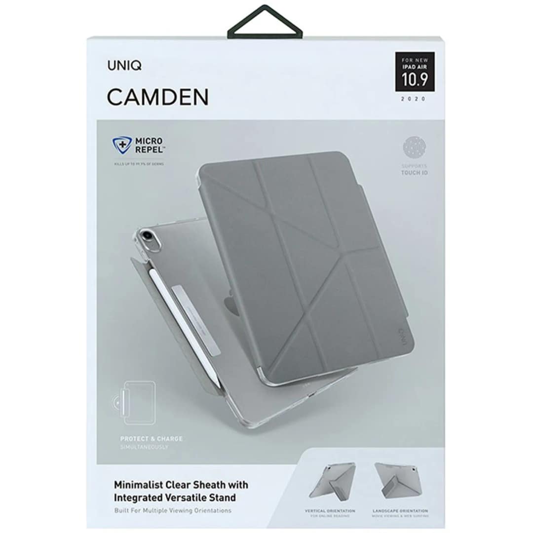 Чехол Uniq Camden для iPad Air 10.9 Grey, Серый — фото 4