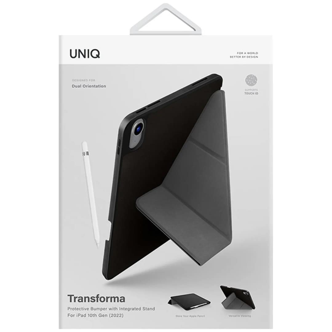 Чехол Uniq Transforma для iPad 10.9 2022 Black, Черный — фото 4