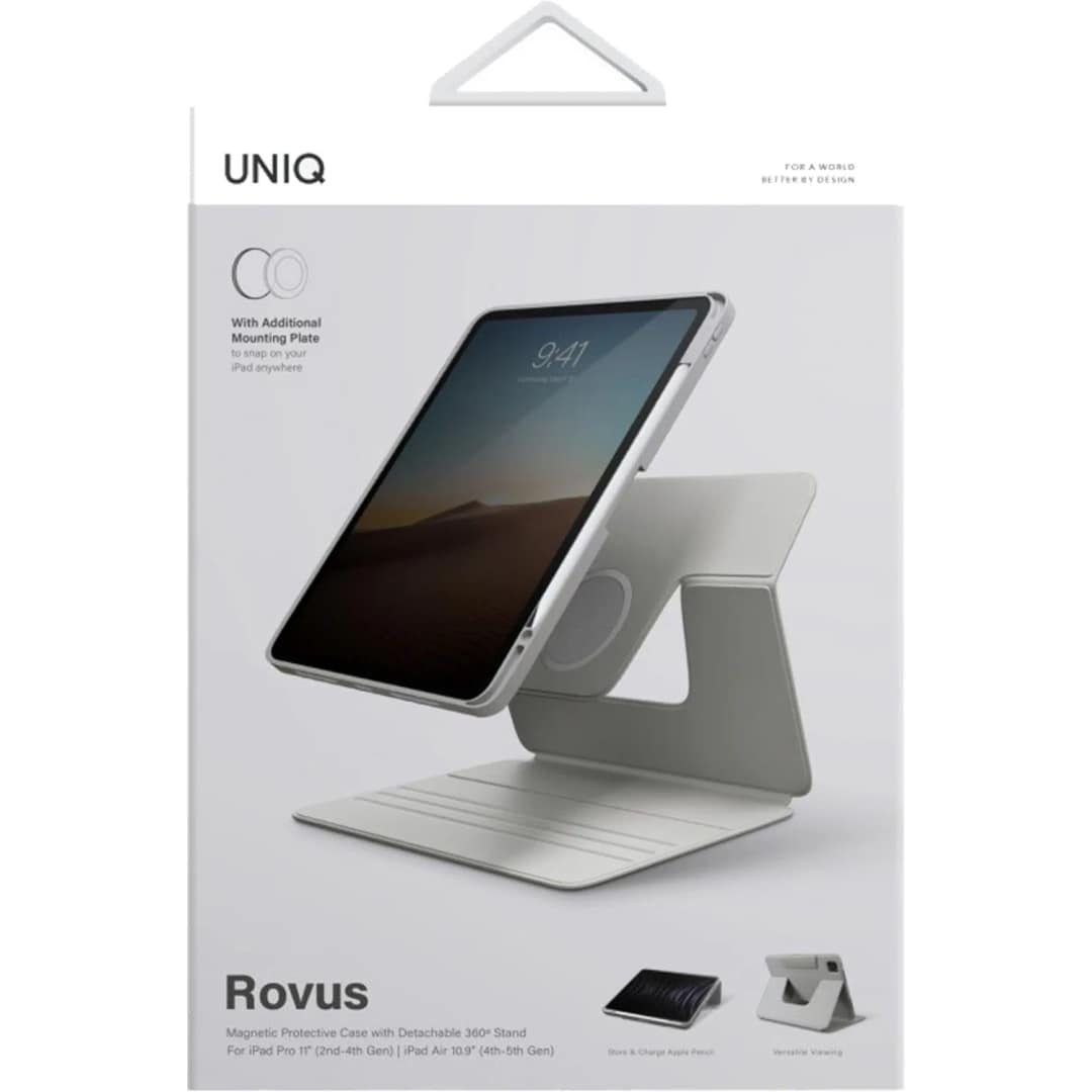 Чехол Uniq Rovus Magnetic для iPad Pro 11 Air 10.9 Grey, Серый — фото 6