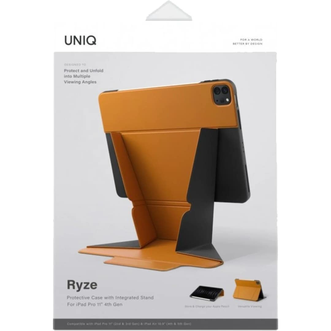 Чехол Uniq RYZE для iPad Pro 11 Air 10.9 Mustard, Оранжевый — фото 7