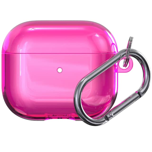 Силиконовый чехол Deppa с карабином для AirPods 3 Pink, Розовый