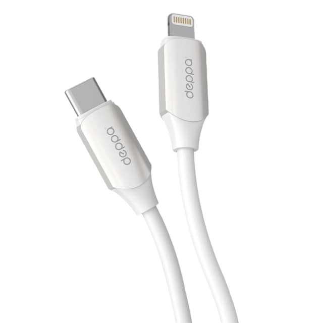 Кабель Deppa USB Lightning 1 2m 72537 White, Белый