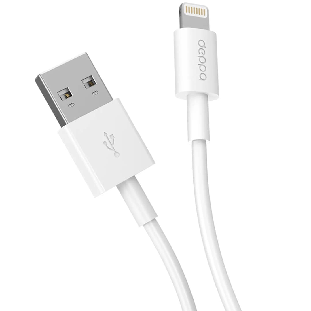 Кабель Deppa USB Lightning 2m 72223 White, Белый — фото 2