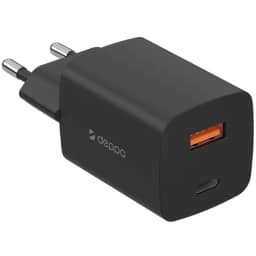 Сетевое зарядное устройство Deppa 45W USB-A USB-C 11436 Black, Черный — фото 1
