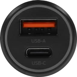 Автомобильное зарядное устройство Deppa 20W USB-C USB-A 11298 Black, Черный — фото 2