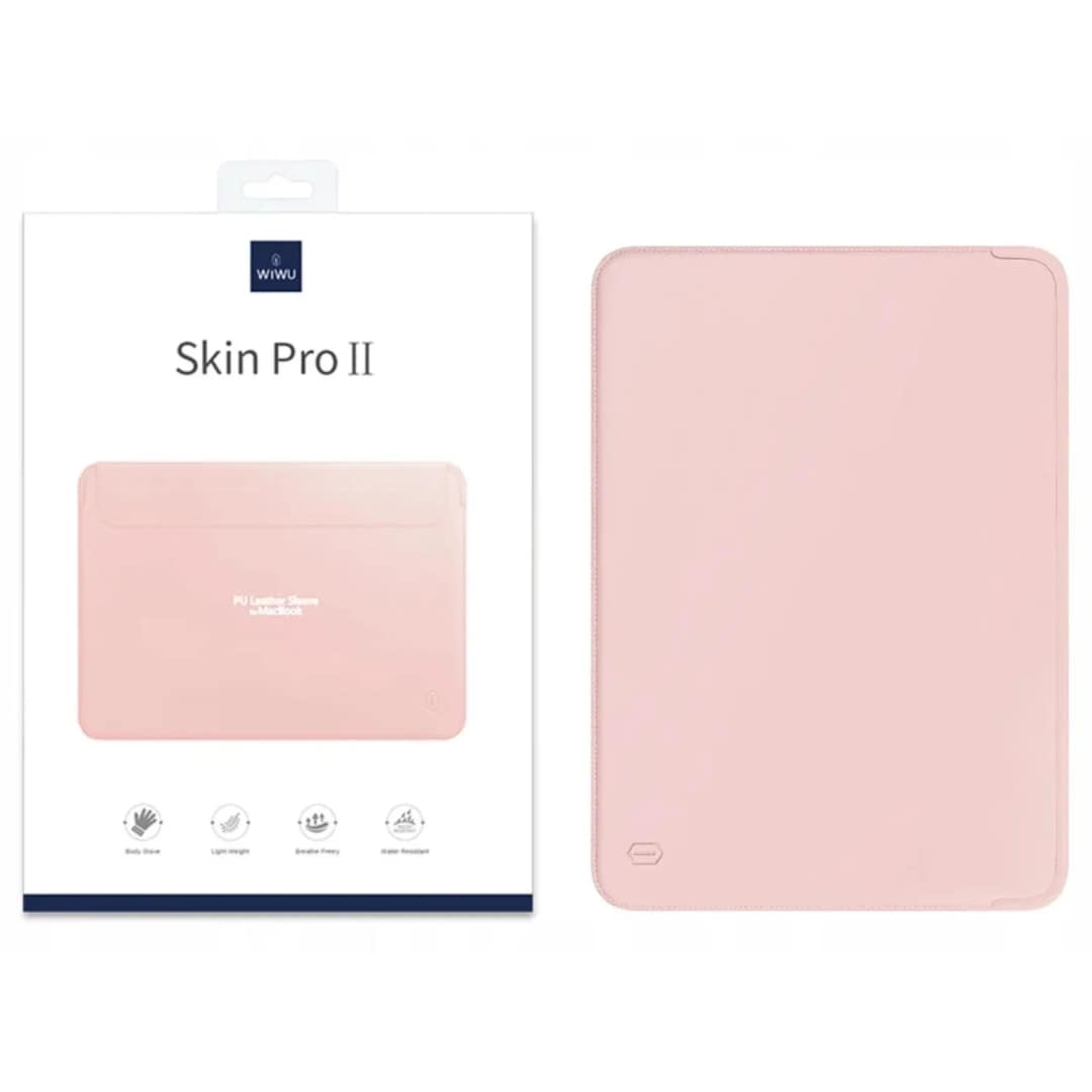 Чехол-конверт WIWU Skin Pro II для Macbook 13 Pink, Розовый — фото 2