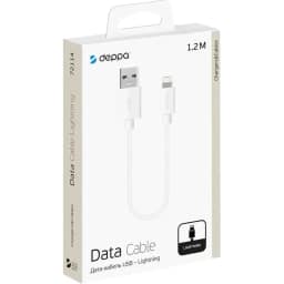 Кабель Deppa USB Lightning 1 2m 72114, White — фото 2