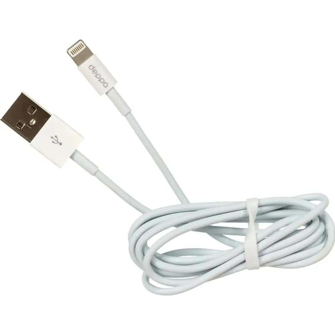Кабель Deppa USB Lightning 1 2m 72114, White — фото 3