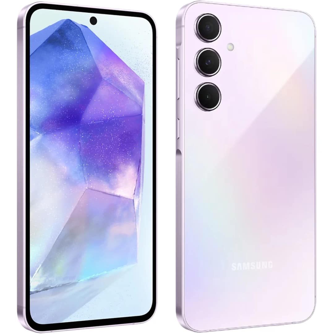 Смартфон Samsung Galaxy A55 5G 12 Awesome Lilac, Розовый — фото 4
