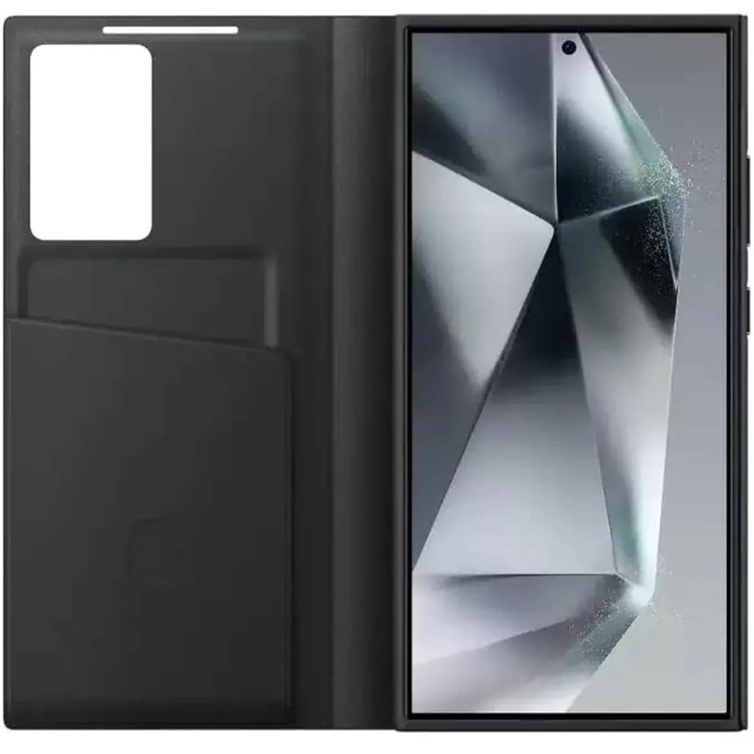 Чехол-книжка Samsung Smart View Wallet Case для S24 Ultra Black, Черный — фото 2