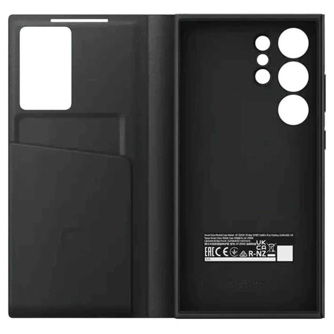 Чехол-книжка Samsung Smart View Wallet Case для S24 Ultra Black, Черный — фото 4