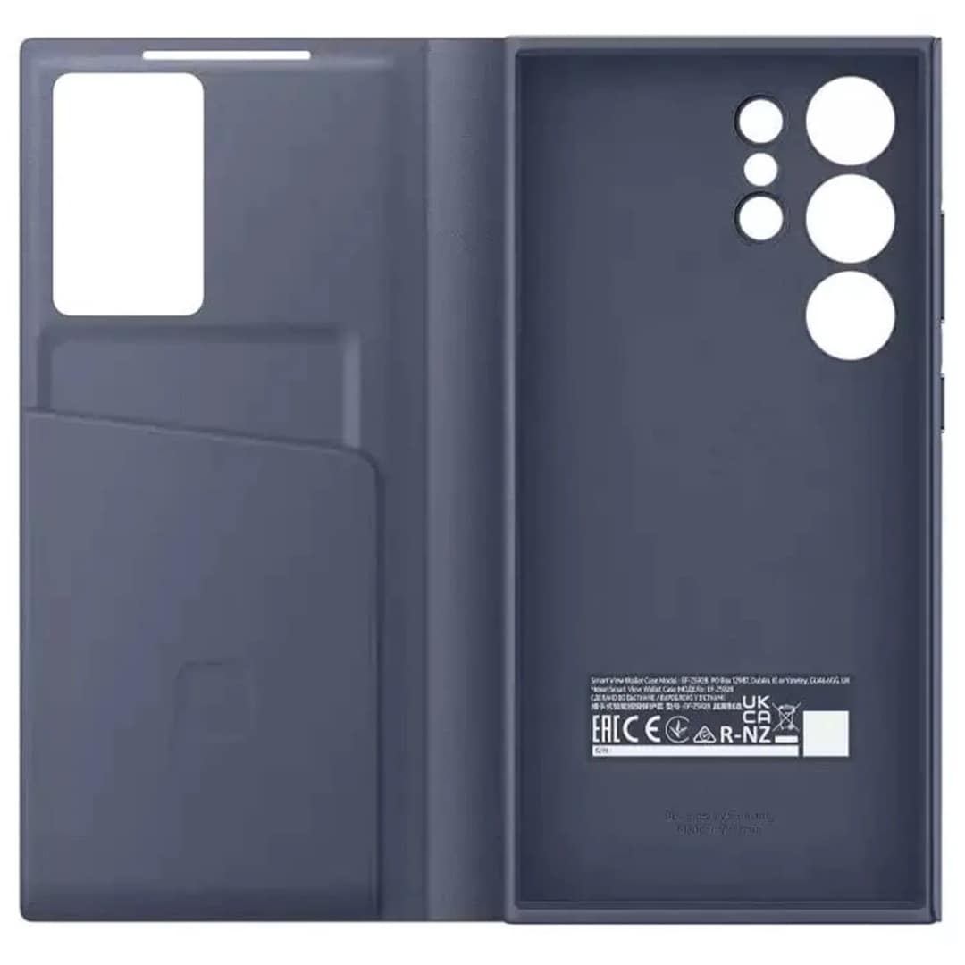 Чехол-книжка Samsung Smart View Wallet Case для S24 Ultra Violet, Фиолетовый — фото 4