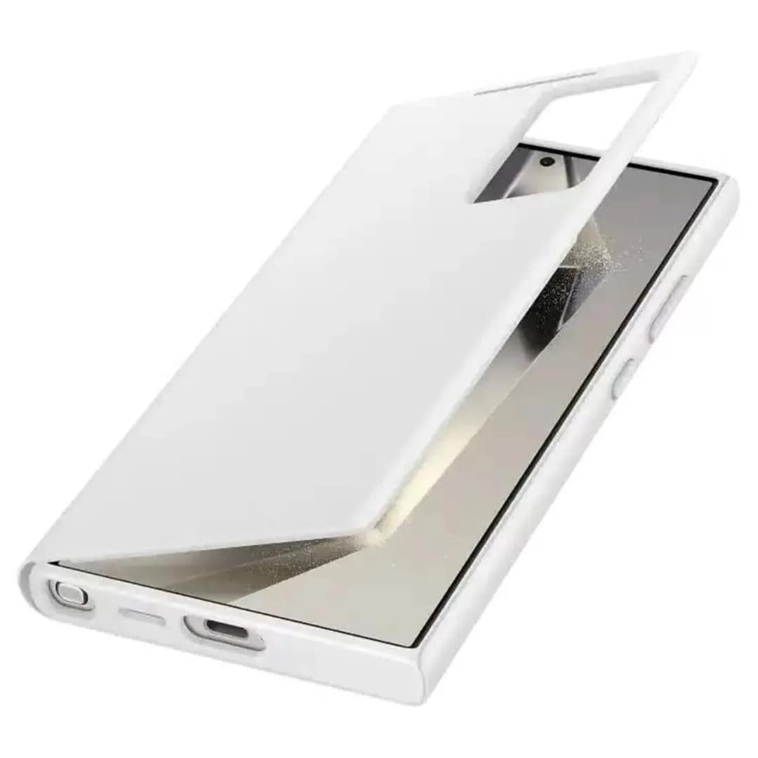 Чехол-книжка Samsung Smart View Wallet Case для S24 Ultra White, Белый — фото 2