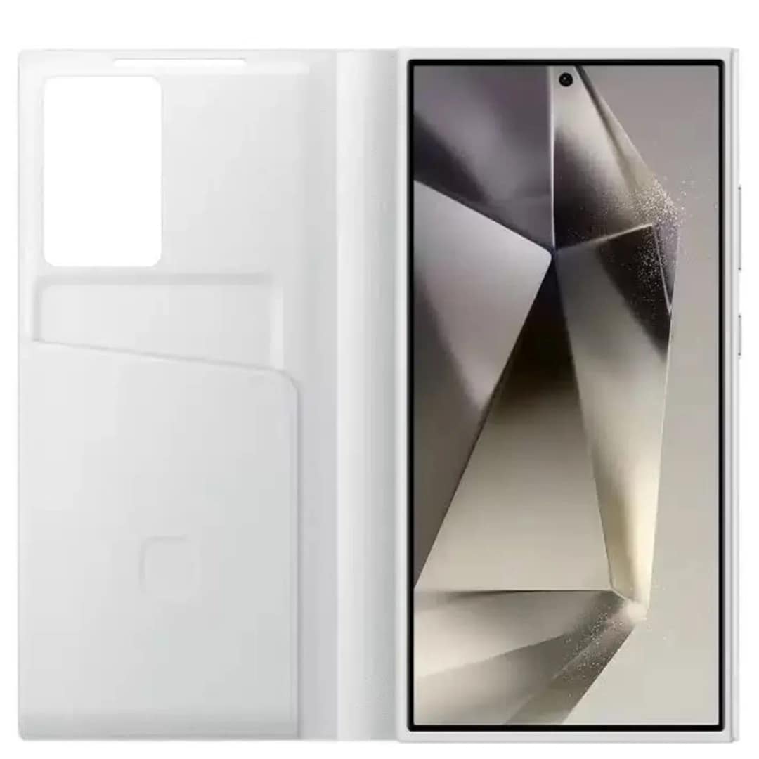 Чехол-книжка Samsung Smart View Wallet Case для S24 Ultra White, Белый — фото 4