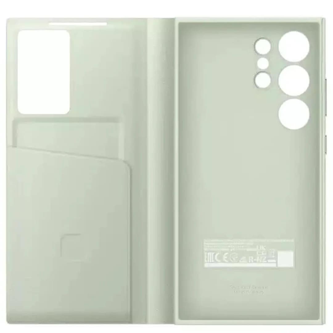 Чехол-книжка Samsung Smart View Wallet Case для S24 Ultra Light Green, Зеленый — фото 4