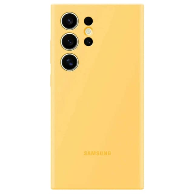 Чехол Samsung Silicone Case для S24 Ultra Yellow, Желтый