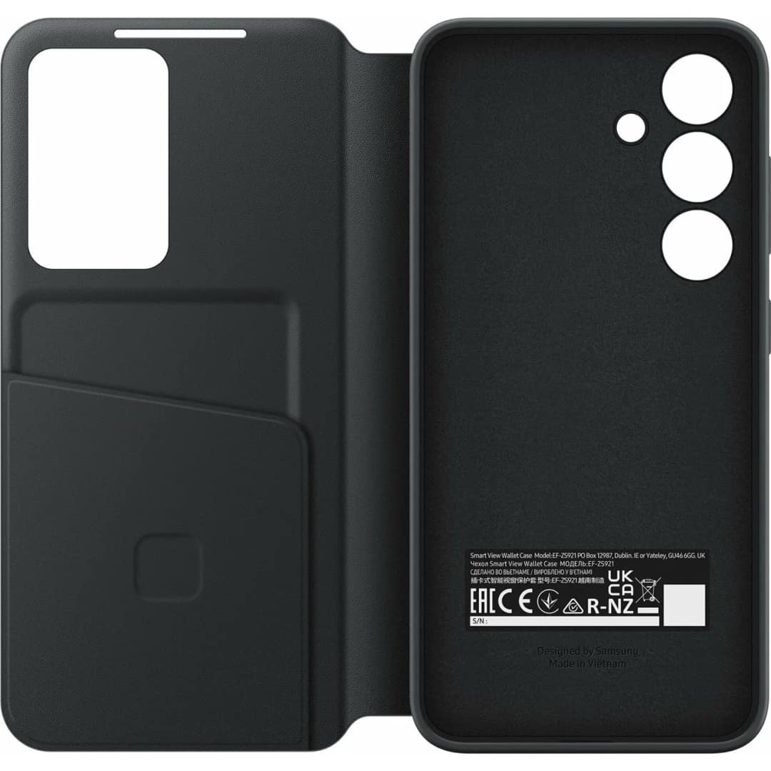 Чехол-книжка Samsung Smart View Wallet Case для S24 Plus Black, Черный — фото 5
