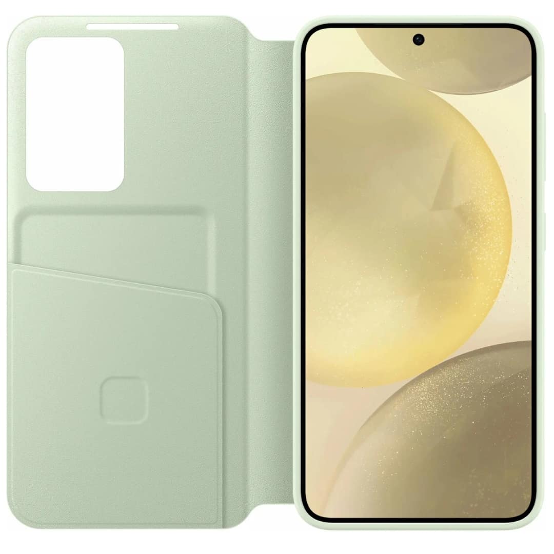 Чехол-книжка Samsung Smart View Wallet Case для S24 Plus Light Green, Зеленый — фото 4