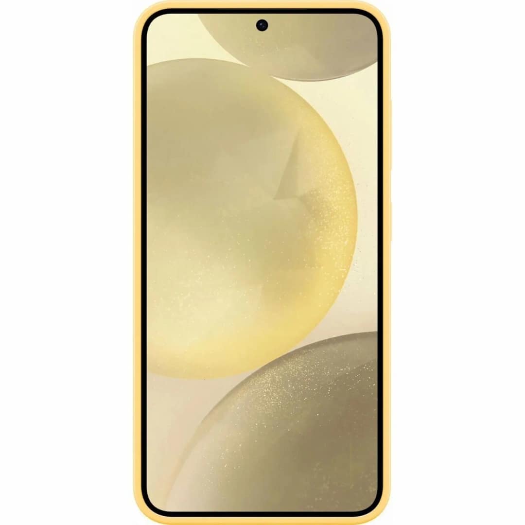 Чехол Samsung Silicone Case для S24 Plus Yellow, Желтый — фото 2