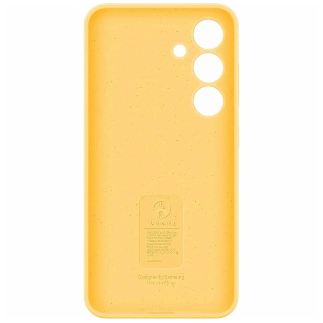 Чехол Samsung Silicone Case для S24 Plus Yellow, Желтый — фото 3