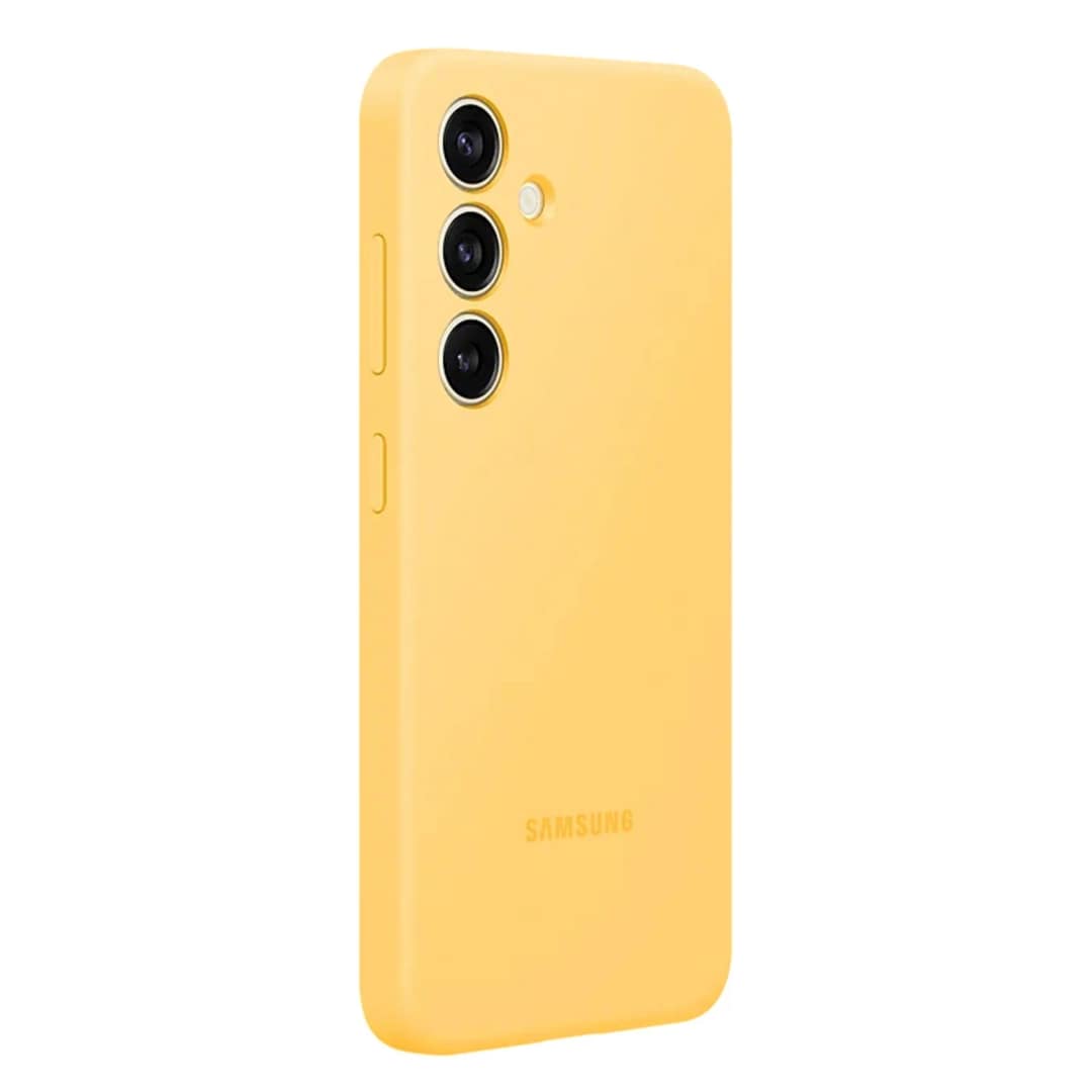 Чехол Samsung Silicone Case для S24 Plus Yellow, Желтый — фото 4