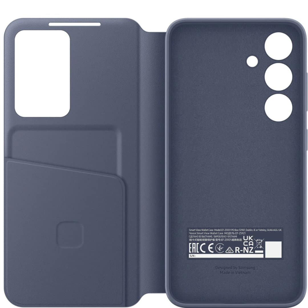 Чехол-книжка Samsung Smart View Wallet Case для S24 Violet, Фиолетовый — фото 4